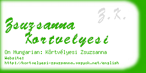 zsuzsanna kortvelyesi business card